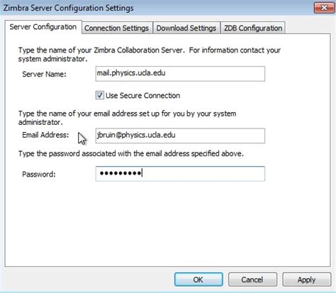 zimbra connector.